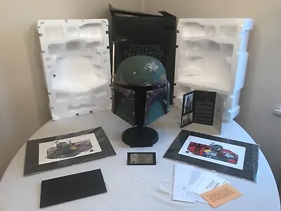 Master Replicas Star Wars Helmet Boba Fett 1:1  With Master Prints No 430 / 1500 • $2999