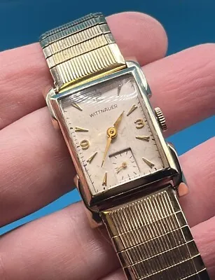 Vintage Mens Wittnauer By Longines Mechanical Wrist Watch Working!  Beauty! • $195