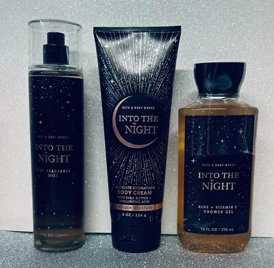 £31.95 • Buy Bath And Body Works Into The Night Trio  Full Size Mist, Cream & Shower Gel