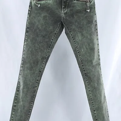 $44.99 • Buy MET Green Zip Pockets Denim Women's Skinny Jeans Pants Bottoms NWT MSRP $205