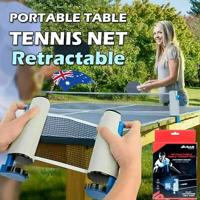 Retractable Table Tennis Net Portable Ping Pong Replacement Net Rack NEW • $16.79