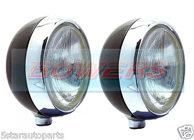 2x 7  Cibie Oscar Replica Dipped/Full Beam Driving Lights Stainless Steel H4 • $232.08