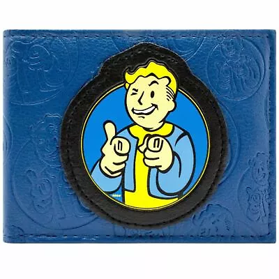 Fallout 4 Blue Pip Boy Thumbs Up Bi-Fold Wallet • $42.89