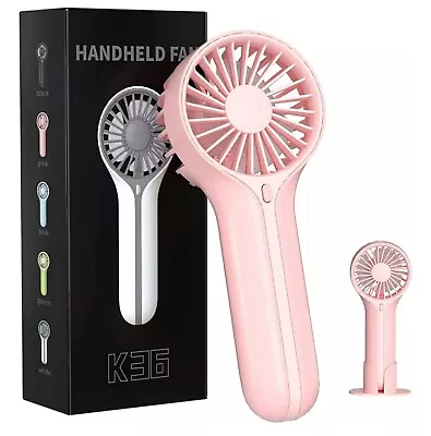 Mini Personal Fan Handheld Small Portable Handheld Fan Battery Operated (Pink) • $9.49