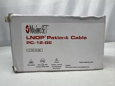 Masimo LNOP PC-12-GE Patient Cable REF #1890 NEW Real OEM • $24.95