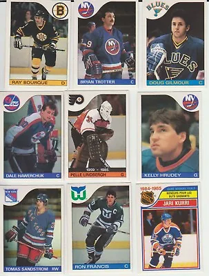 1985-86 O-Pee-Chee Hockey SET BREAK Singles - Stars Commons Hall Of Famers • $1.75