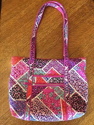 Vera Bradley Villager Tote In Retired Modern Medley Quilted Shoulder Bag • $32.95