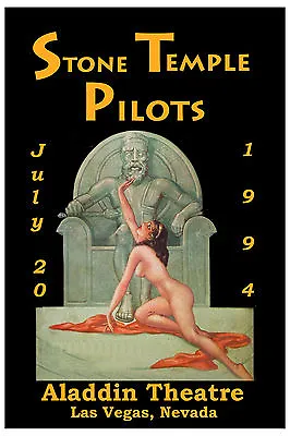 $12.95 • Buy ROCK: Stone Temple Pilots  Aladdin Theatre Las Vegas Concert Poster 1994  12x18