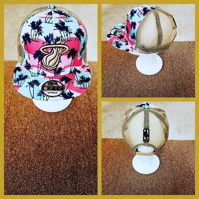 Miami Heat Nba Basketball Snapback Hat. • $25