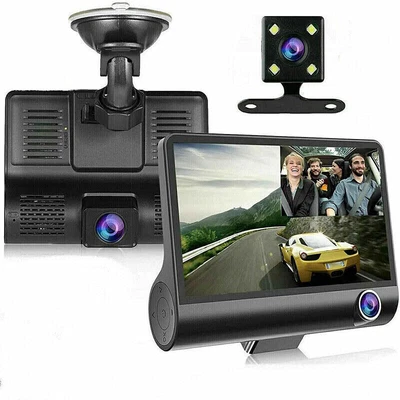 $31.59 • Buy 1080P 4 Car DVR Dual Lens Dash Cam Front And G-sensor Rear Video Recorder Camera