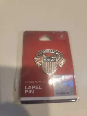 Olympic Lapel Pin 2012 London England Team Usa Flag Us Logo Olympics New Sealed • $9