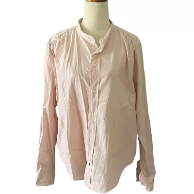 Bassike Cotton Button Up Shirt Light Orange 2/AU10 Women’s • $40