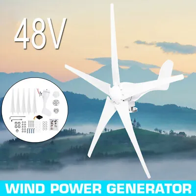$288.28 • Buy 3000W 48V Wind Turbine Generator 5 Blades Charge Controller Super Clean Power US