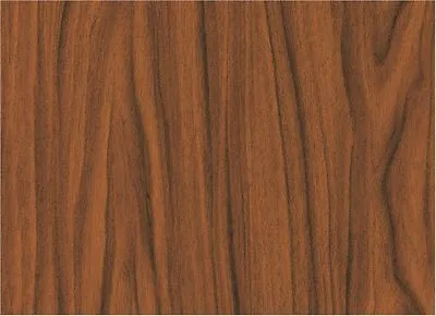 Brown Walnut Woodgrain Wood Sticky Back Plastic Self Adhesive Vinyl Alkor 90cm • £9.18