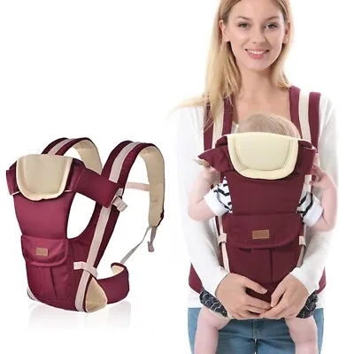 New Born Infant Baby Carrier Breathable Ergonomic Adjustable Wrap Sling Backpack • £19.49