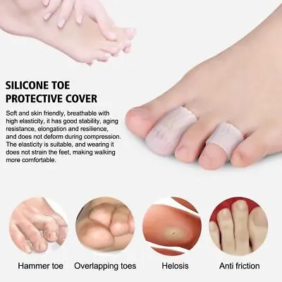 Toe Cap (2Pcs) Breathable Toe Protector Toe Cover Sleeves With Holes R{ • $1.26