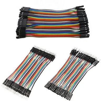 40Stk  Wire Jumper Kabel 10cm*M-M M-F F-F 1P-1P Für Arduino Breadboar~OR • $1.67