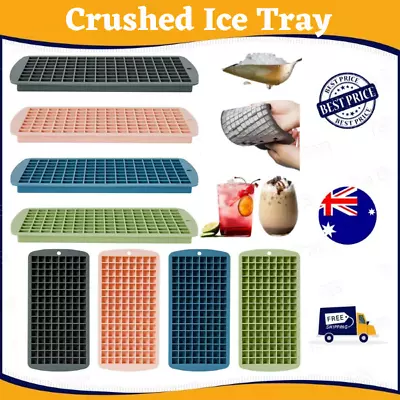 128 Grids Mini Ice Cube Tray Small Cubes Frozen Silicone Ice Cube Maker Mold • $3.50