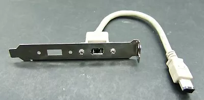 FireWire 400 6-pin Socket On A PC Back Plate / Bracket. Space To Fit USB2 Socket • £6.95