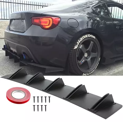 Rear Bumper Diffuser Shark 5 Fins Spoiler Lip Splitter For TOYOTA Corolla MR2 • $39.15