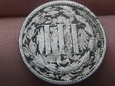 1866 Three 3 Cent Nickel 3CN- About Good Details • $10.37