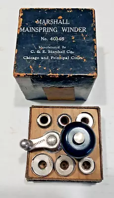 Watchmaker / Marshall Mainspring Winder With Box Clock Watch • $159.99