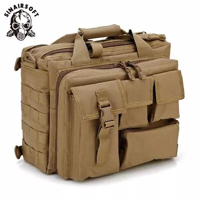 Mens Military Tactical Laptop Bag Briefcase Shoulder Messenger Nylon Handbag UK. • £56.39