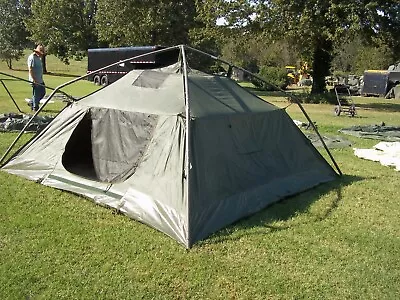 Military Surplus Soldier Crew Tent Army Self Standing Camping 10 X10 --damaged • $598