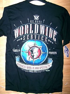 USN Worldwide Service Graphic T-Shirt-7.62 Design-Men's Sizes M L-Free Shipping • $18.99