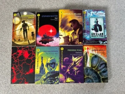 Sci Fi 8 Book Bundle - Inc Sf Masterworks Gollancz - Paperback • £25