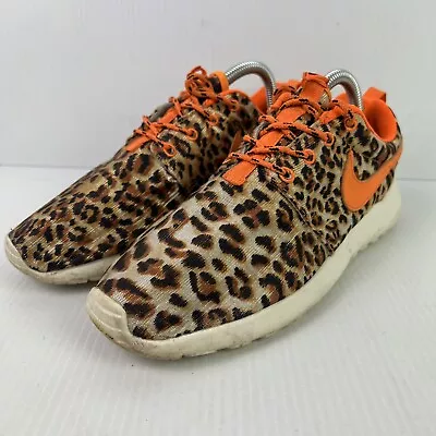 Nike Roshe Run Leopard Print Womens US 8 511882-511 Brown/Orange • $47.99