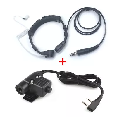 Mic Headset + Z Tactical U94 PTT For Kenwood Baofeng 5R 5RE Plus 888S UV-6R H777 • $16.99