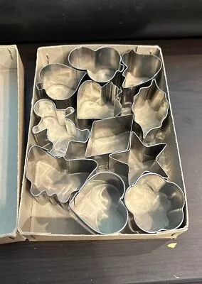 Vintage Set Of 11 Petit Four/cookie  Cutters In Original Box Made In Japan • $7.99