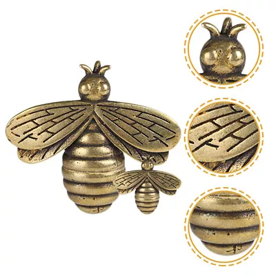 Vintage Brass Bee Figurine Feng Shui Statue & Pendant For Home & Garden Decor • £14.95