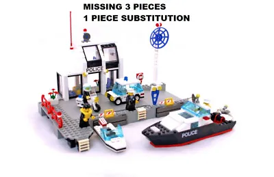 £48.39 • Buy LEGO Town Set 6540 Pier Police City Cops Boat Ship Harbor Marina Dock Patrol