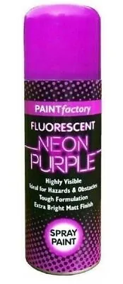 Fluorescent Neon Spray Paint Matt 200ml Ultra Bright Finish Auto Creative Paint  • £5.98