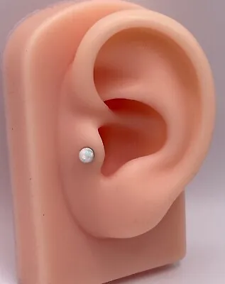 Magnetic Earring Fake Opal Tragus Helix Stud Bar Earring  Magnetic Non Pierced • £2.95