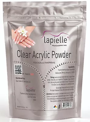 Lapielle Acrylic Powder Professional Acrylic Nail System  Clear  16oz . • $24.99
