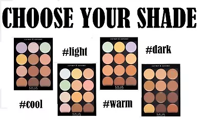 MUA Make Up Academy Correct & Conceal Palette 12 Shades  - CHOOSE YOUR SHADE • £3.99