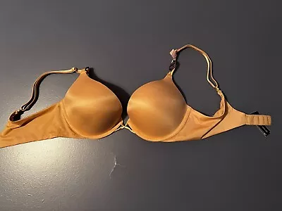 Victoria Secret Bombshell Add-2-Cups Smooth Push-Up Bra 34B Praline (65H8) NWD • $21.99