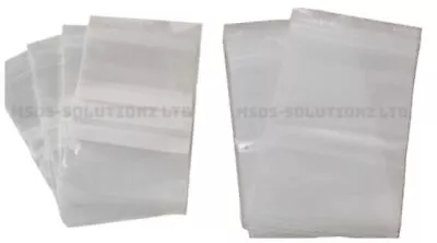 Grip Seal Bags & Write On Panel Self Resealable Clear Polythene Zip Lock Pouches • £1.39