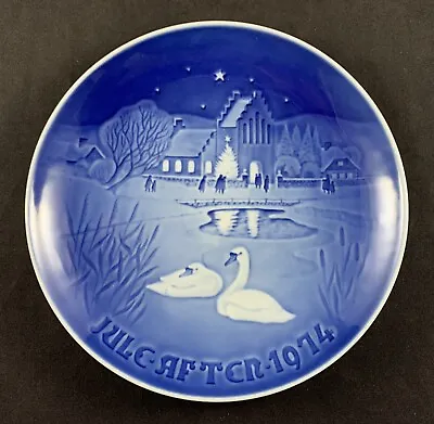 Vintage 1974 B&G Copenhagen Porcelain Christmas In The Village Decorative Plate • $14.95
