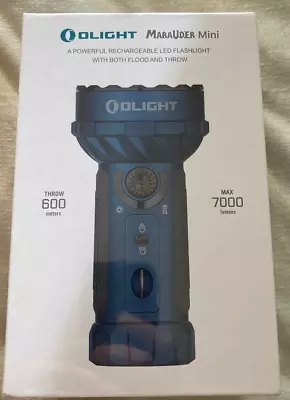 Olight Marauder Mini 7000 Lumen Powerful Flashlight With Dual Beam-Midnight Blue • $195.87