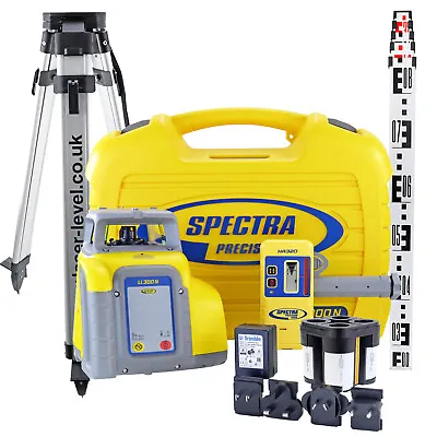 Spectra LL300N Rotary Laser Level Kit Detector Tripod & Staff. 6-Year Warranty • £659.99