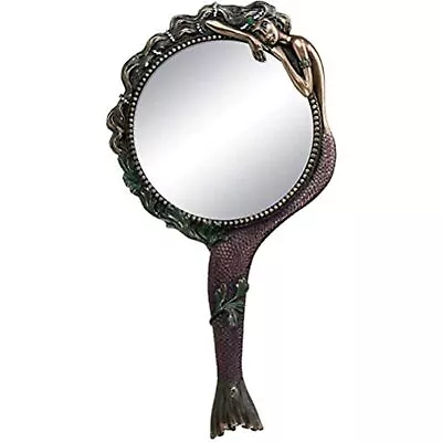 Art Nouveau Collectible Mermaid Hand Mirror Nymph Decoration • $32.78