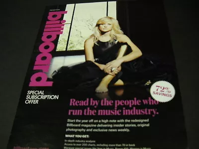 MIRANDA LAMBERT 2015 BB Subscription Offer PROMO POSTER AD Mint Condition • $9.95