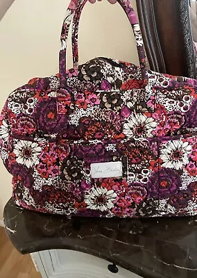 Vera Bradley Weekender Travel Bag Carry On Rosewood Floral • $25