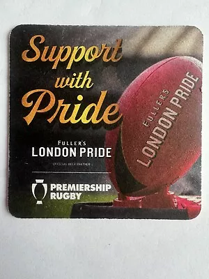 Fuller’s London Pride Premiership Rugby The Griffin Brewery Chiswick Beer Mat • £1.30