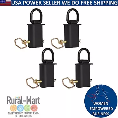 4pk Removable D-Ring Stake Pocket Tie Down Flatbed Trailers Heavy Duty 12000 Lbs • $47.01
