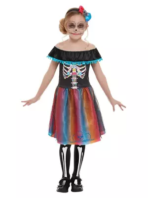 Neon Day Of The Dead Girl Costume • $33.95